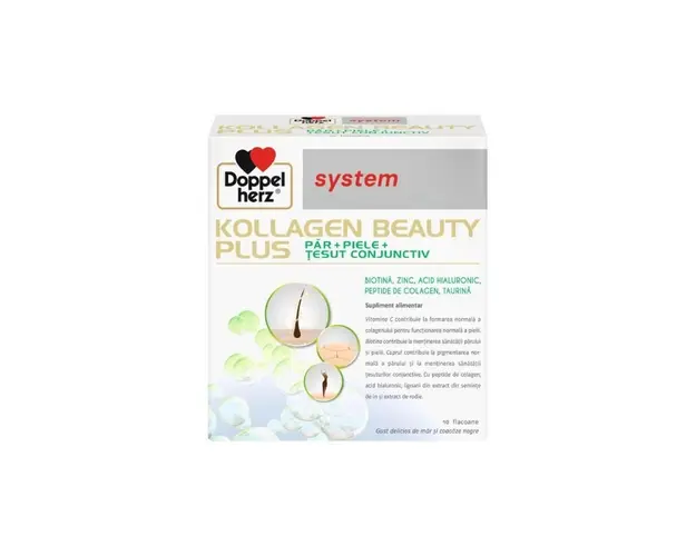 Kollagen System Beauty Plus, 10 flacoane, Doppelherz