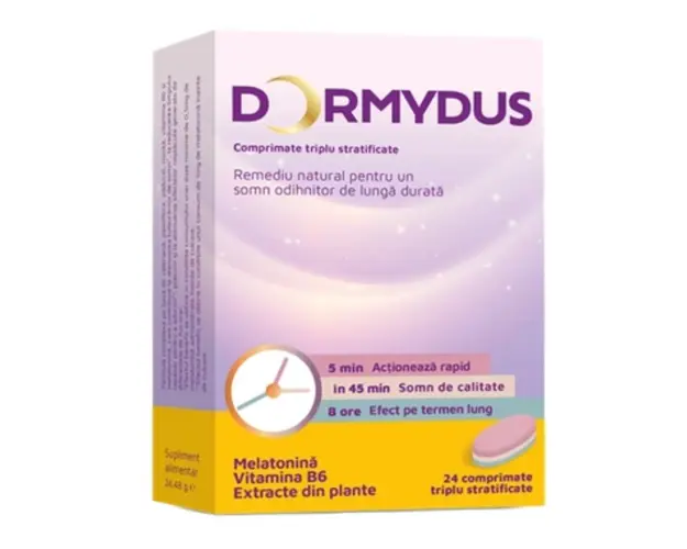 Dormydus, 24 comprimate triplu stratificate, Terapia