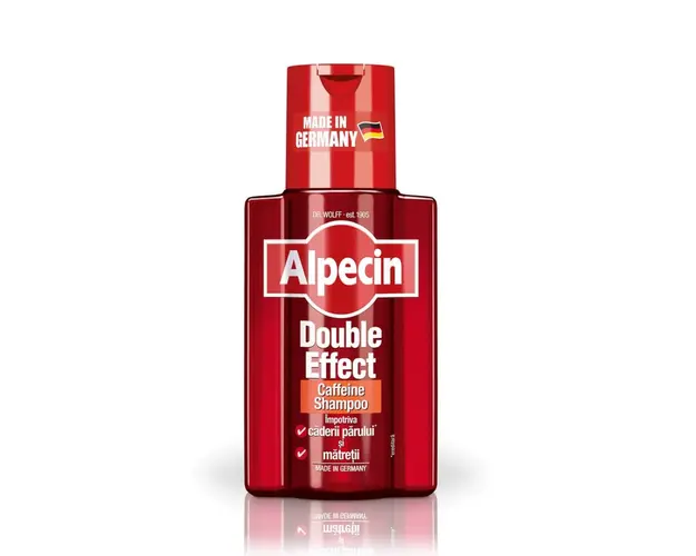 Sampon impotriva caderii parului si a matretii Double Effect Caffeine, 200 ml, Alpecin