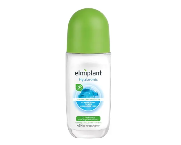Deodorant antiperspirant roll on Hyaluronic, 50ml, Elmiplant 