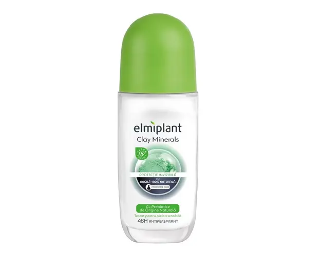 Deodorant antiperspirant roll on Clay Minerals, 50ml, Elmiplant 