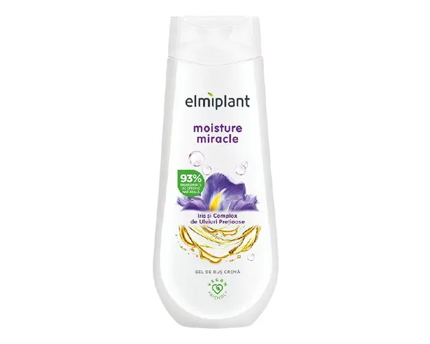 Gel crema de dus Moisture miracle, 400ml, Elmiplant 