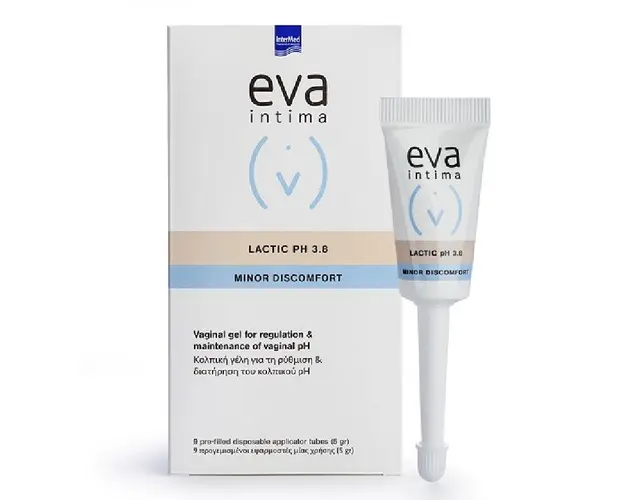 Gel vaginal LACTIC pH 3.8, 9 aplicatoare vaginale*5g, Eva Intima