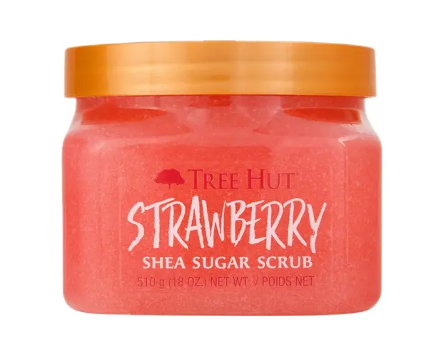 Scrub exfoliant corp cu aroma de Capsuni, 510g, Tree Hut