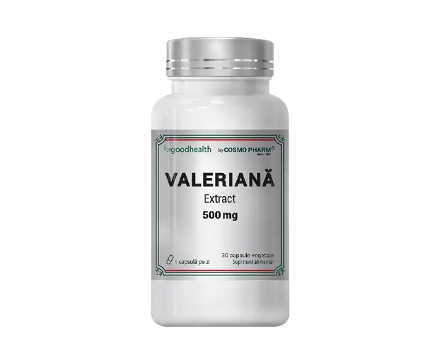 Extract de Valeriana 500mg, 30 capsule, Cosmo Pharm