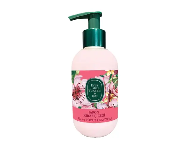 Lotiune de maini si corp cu ulei natural de masline Japanese Cherry Blossom 280ml, Eyup