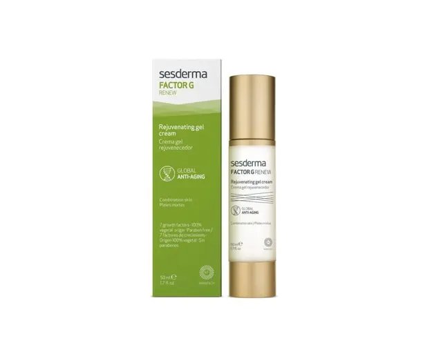 Gel crema contur pentru fata si gat Factor G Renew, 50 ml, Sesderma