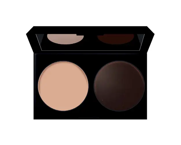 Fard de ochi DUO, OM2, OMBRETTI Perfect Look, beige/maro, Lovren