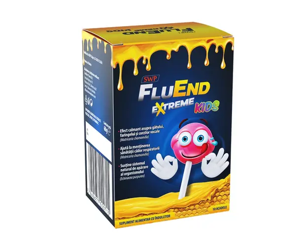 FluEnd Extreme Kids, 10 acadele, Sun Wave Pharma