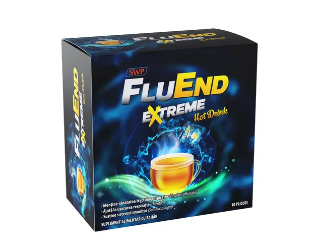 FluEnd Extreme Hot Drink, 10 plicuri, Sun Wave Pharma