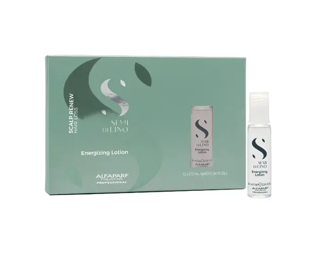 Fiole tratament anti-caderea parului Semi di Lino Scalp Renew Energizing, 12*10 ml, Alfaparf 