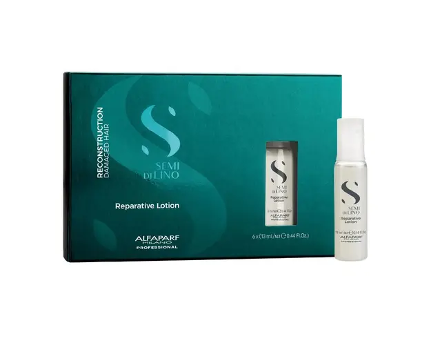 Fiole tratament lotiune pentru par degradat Milano Semi di Lino Reconstruction, 6*13 ml, Alfaparf 
