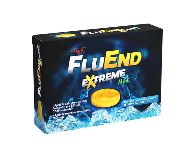 FluEnd Extreme, 16 comprimate, Sun Wave Pharma