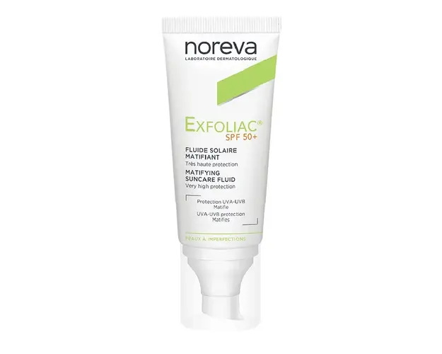 Fluid matifiant protector SPF 50+ Exfoliac, 40 ml, Noreva