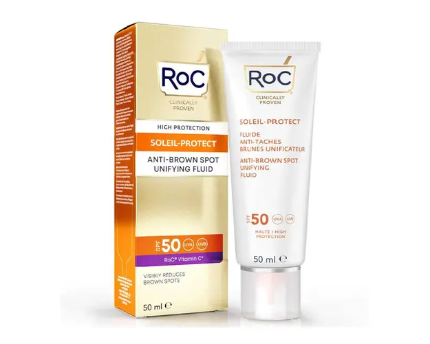 Fluid uniformizant anti pete SPF50, Soleil Protect, 50ml, RoC Skincare