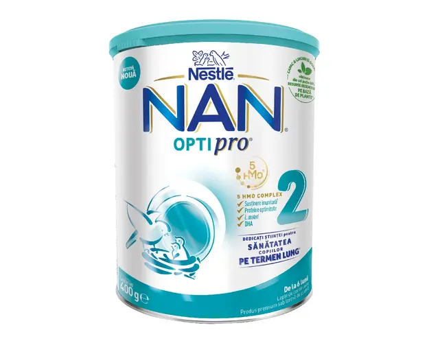 Nan 2 Optipro HMO, 6+ luni, 400 g, Nestle