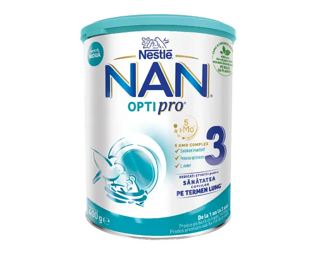 Nan 3 Optipro HMO, 12+ luni, 400 g, Nestle 