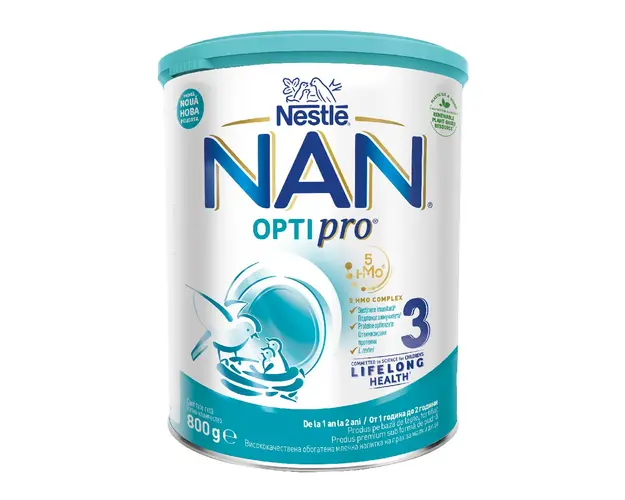 Nan 3 Optipro HMO, 12+ luni, 800 g, Nestle 