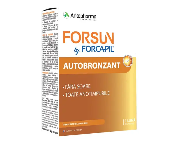 Forsun Autobronzant, 30 capsule, Forcapil