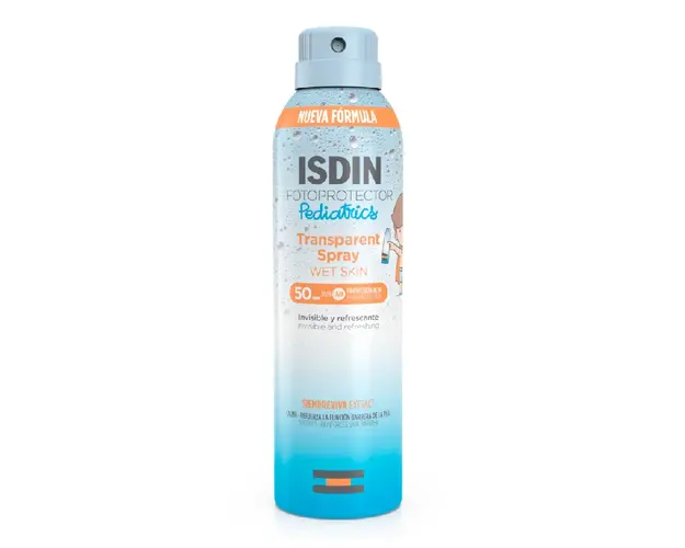 Spray transparent protectie solara copii SPF50, Fotoprotector Pediatrics Wet Skin, 250ml, Isdin