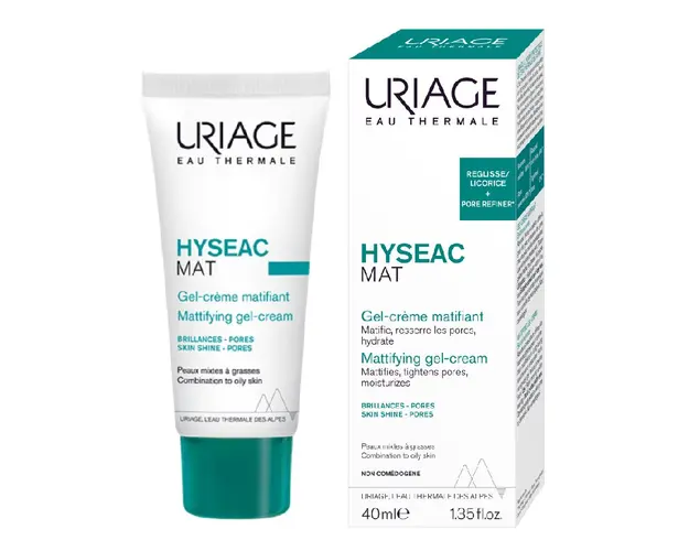 Gel crema matifiant Hyseac Mat, 40 ml, Uriage