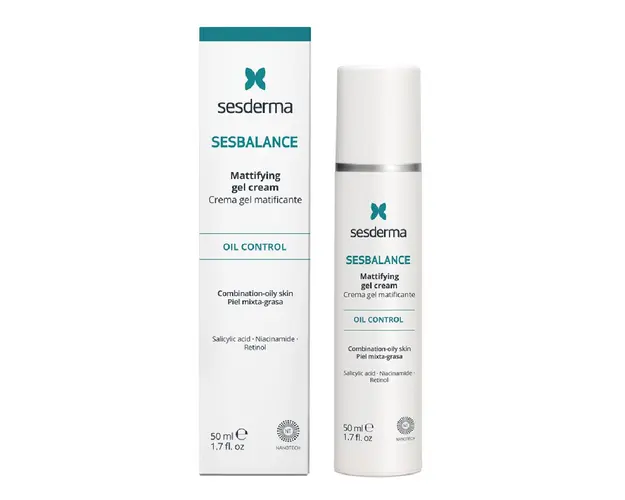 Gel-crema matifiant pentru tenul mixt si gras Sesbalance, 50 ml, Sesderma