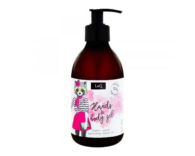 Gel de curatare pentru maini si corp, cirese, 300 ml LaQ