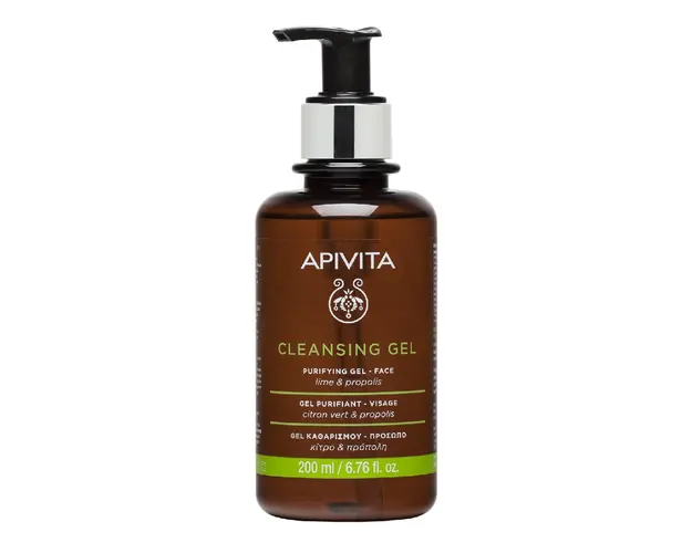 Gel de curatare ten gras mixt cu lime si propolis, 200 ml, Apivita