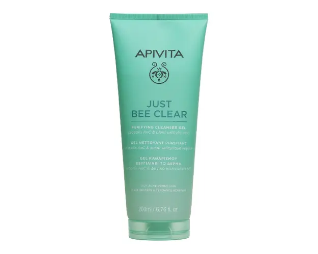 Gel de curatare pentru ten gras si acneic Just Bee Clear, 200 ml, Apivita