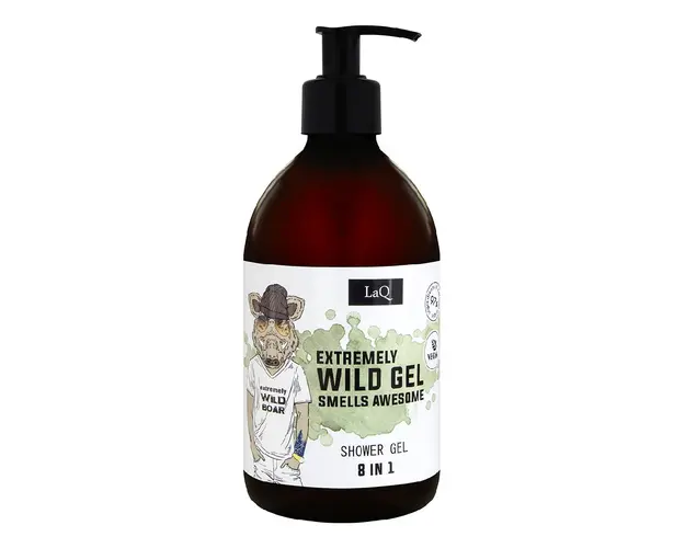 Gel de dus 8-in-1 pentru barbati Wild Boar, 500 ml LaQ