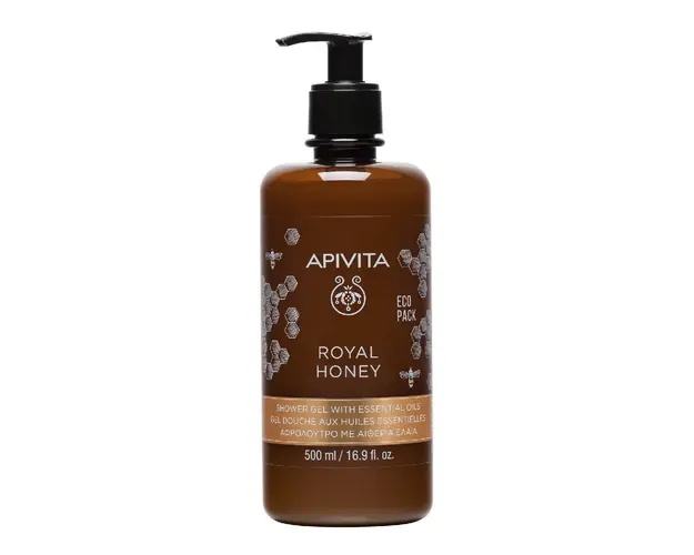 Gel de dus cu uleiuri esentiale Royal Honey, 500 ml, Apivita