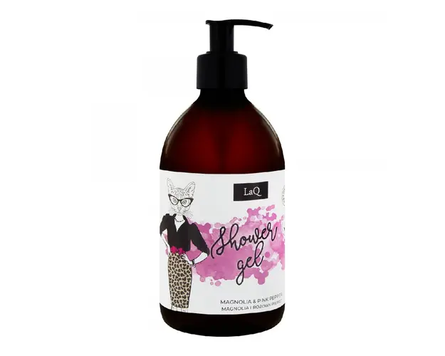 Gel de dus magnolie si piper roz, 500 ml LaQ