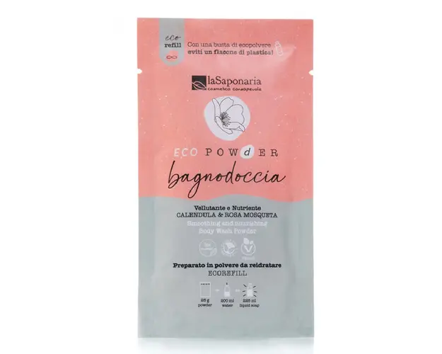 Gel de dus pudra calmant si hranitor, 25g, La Saponaria