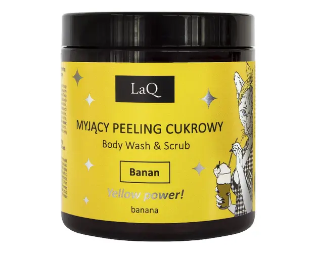Gel de dus si peeling banane, 220g, LaQ
