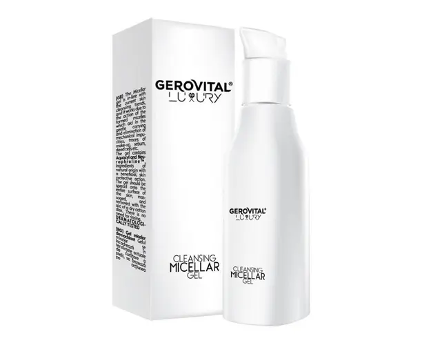 Gel micelar demachiant Luxury, 100 ml, Gerovital