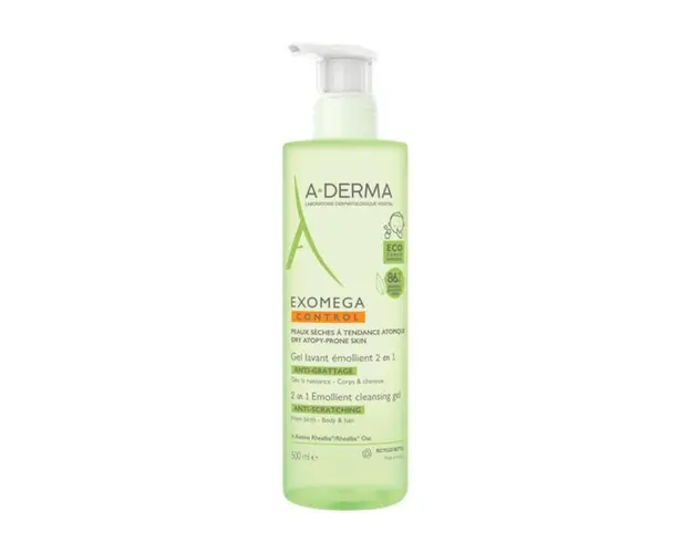 Gel spumant 2 in 1 Exomega Control, 500 ml, A-Derma