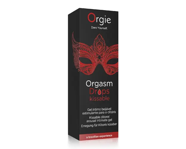 Gel stimulare clitoris Orgasm Drops Kissable, 30 ml, Orgie