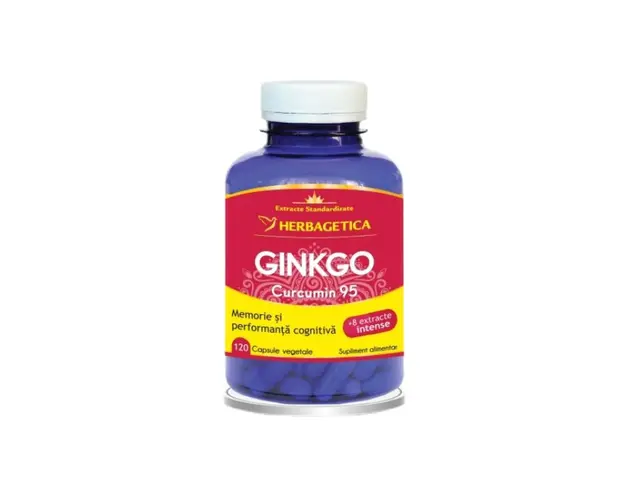 Gingko Curcumin95, 120 capsule, Herbagetica
