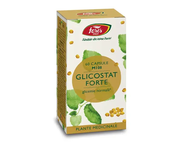 Glicostat Forte M108, 60 capsule, Fares