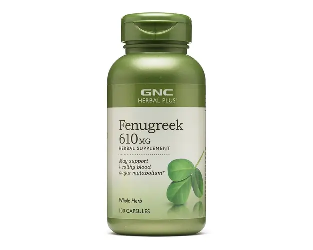 Herbal Plus® Fenugreek 610 mg, Schinduf, 100 capsule, GNC