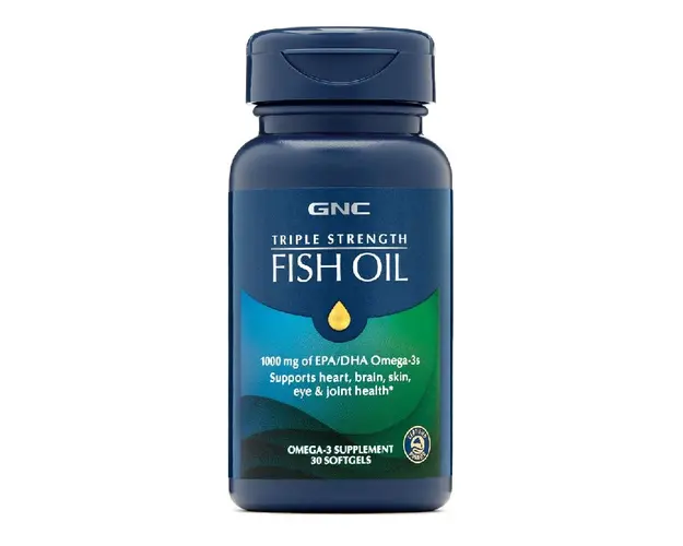 Ulei de Peste, 1000 mg Omega-3 EPA si DHA, 30 capsule, GNC 