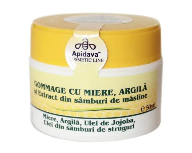 Gommage cu miere, 50 ml, Apidava