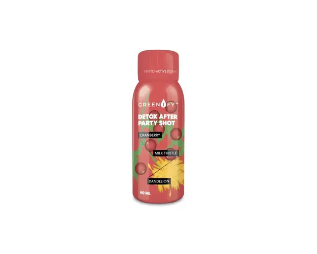 Greenify After Party Shot pentru detoxifiere, 60 ml, Valentis 