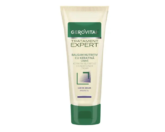 Balsam nutritiv cu Keratina crema, Tratament Expert, 150ml, Gerovital 