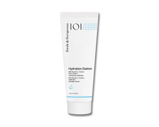 Crema hidratanta 6 % Glicerina + Ectoina Hydration Station, 50 ml, Geek & Gorgeous