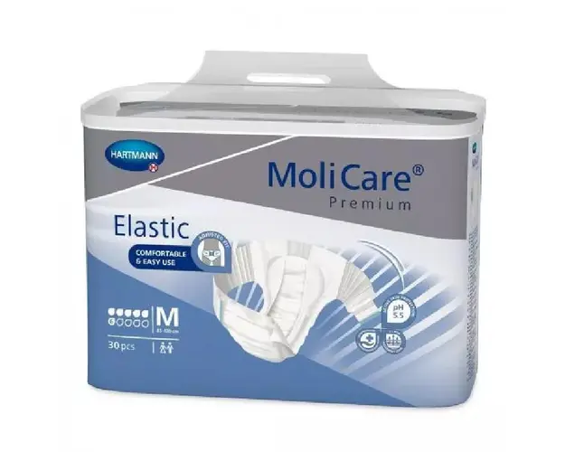 Slip pentru incontinenta MoliCare Premium Elastic 6 PIC marime M (165272), 30 bucati, Hartmann