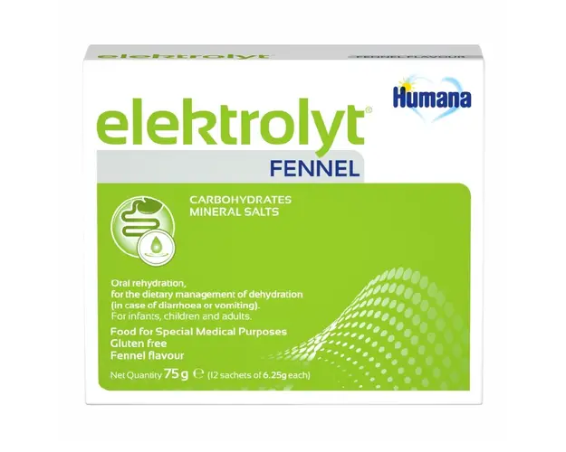 Elektrolyt cu Fenicul, 12 plicuri, Humana