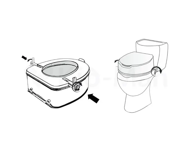 Inaltator de toaleta fara capac 10 cm, 7060S4