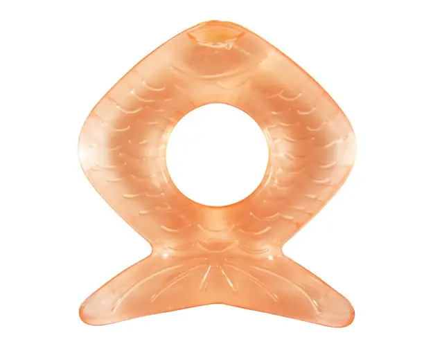 Inel gingival cu apa +6 Luni, piersica, PUR