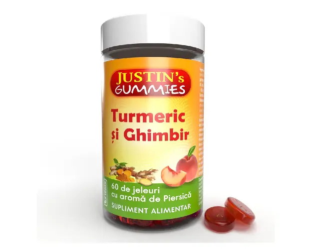 Turmeric si Ghimbir, 60 jeleuri, Justin Pharma